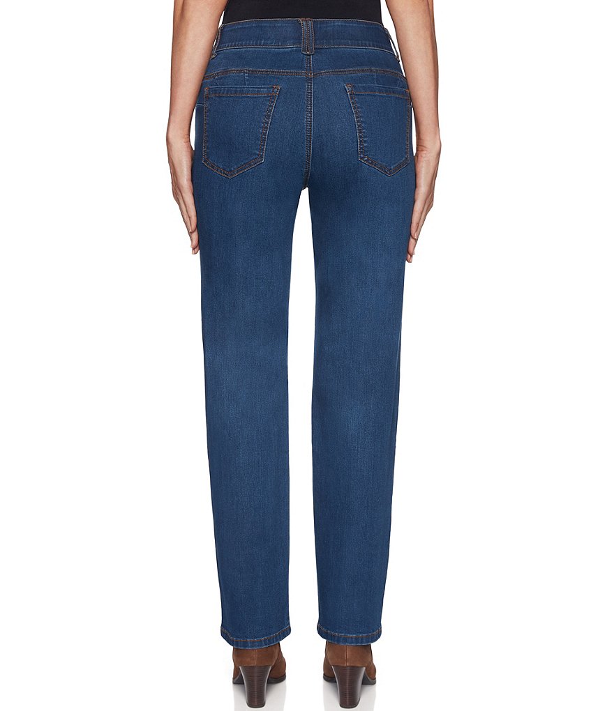 Ruby Rd. Petite Size Super Soft Stretch Denim Straight Leg Pants