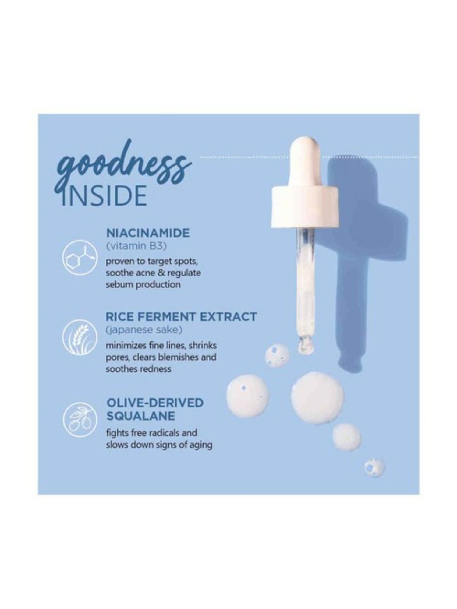 Plum 10% Niacinamide Face Serum with Rice Ferment for Brightens Skin & Acne Marks - 30 ml