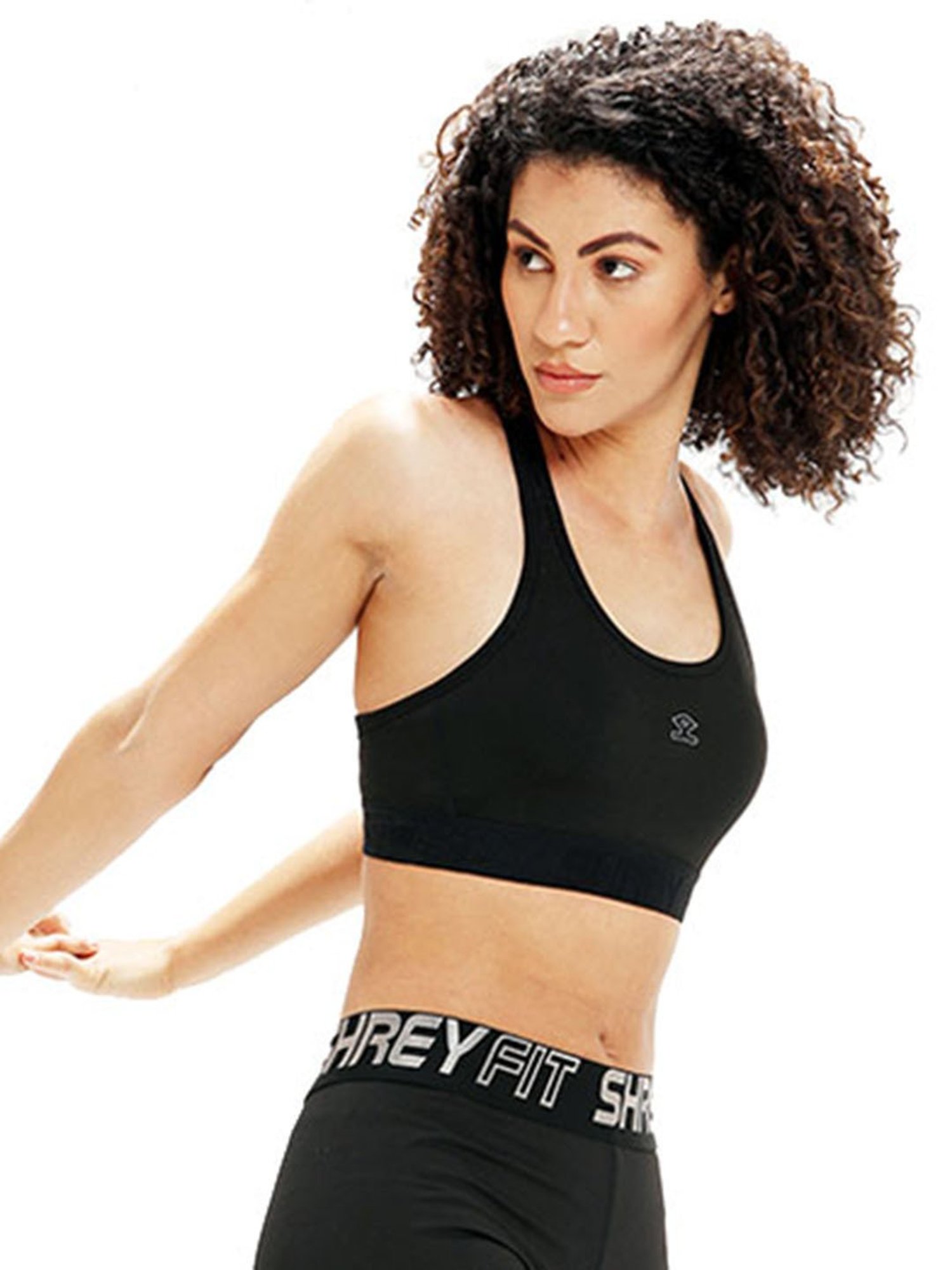 Shrey Black Sports Bra