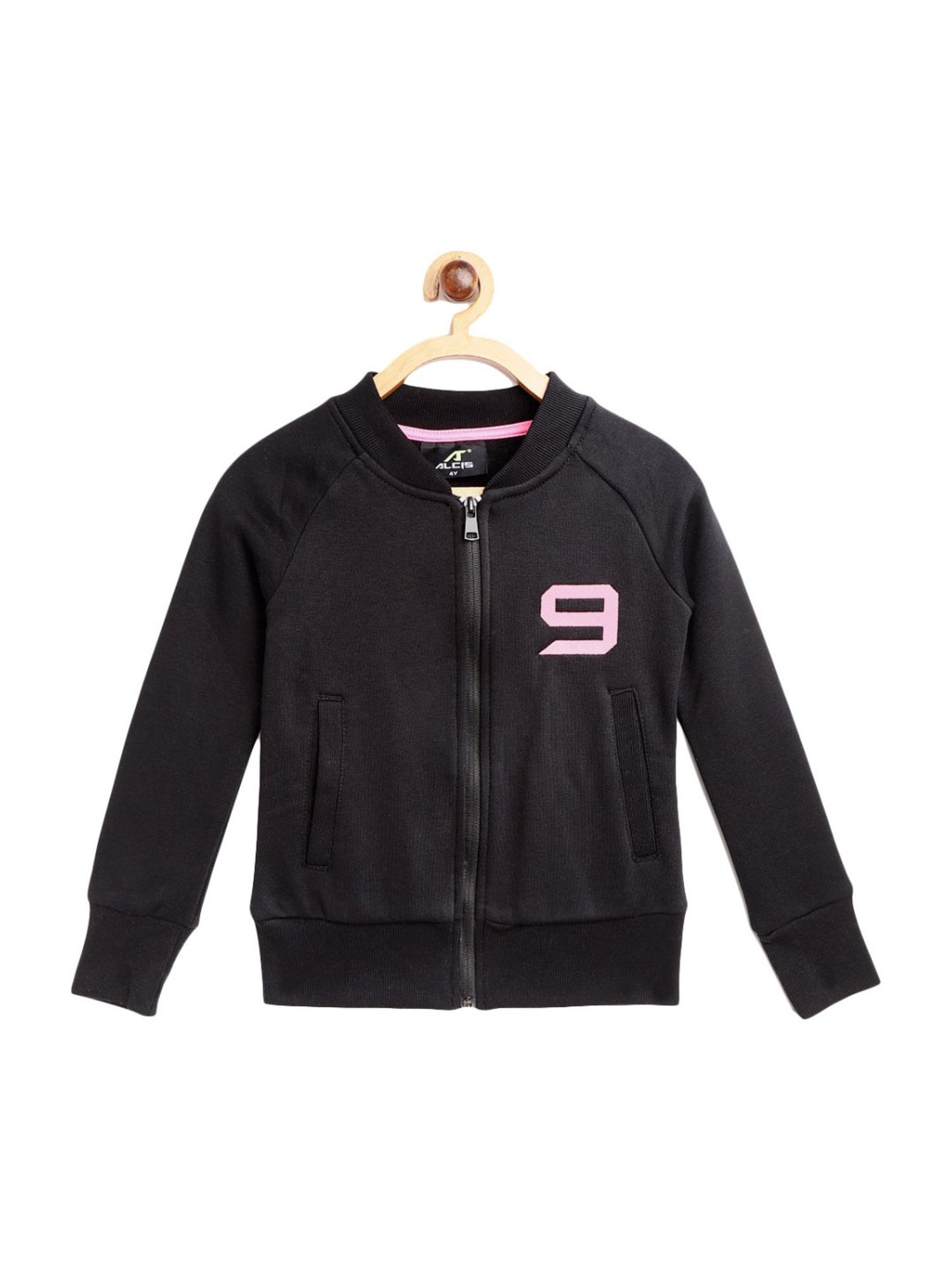 Alcis Kids Black Cotton Jacket