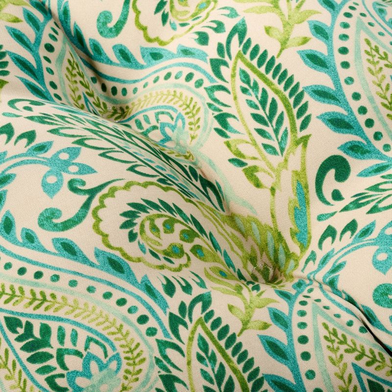 Jordan French Edge Chaise Lounge Cushion - Cabana Stripe Turquoise