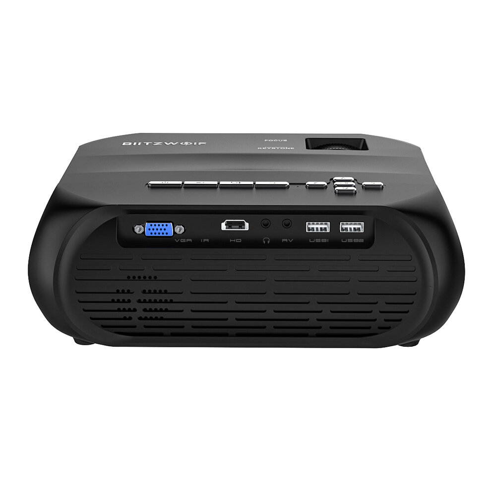 BlitzWolf&reg;BW-VP11 Lns Beamer 1280x720 Pixels Wireless Phone Same Screen 16.7 Million Colors 3500:1 Contrast Ratio Vertical Keystone Mini Portable Home Theater Outdoor MovieCD LED HD Projector 6000 Lum