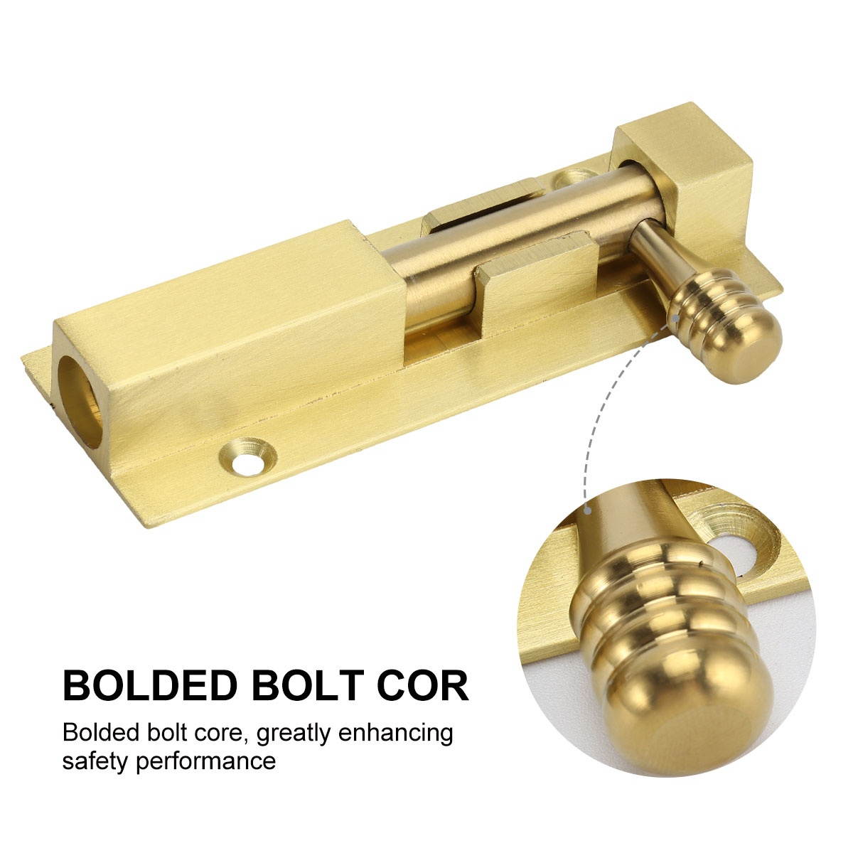 1Pc Aluminum alloy Door Latch Slide Lock Bolt Anti-theft Window Door Lock