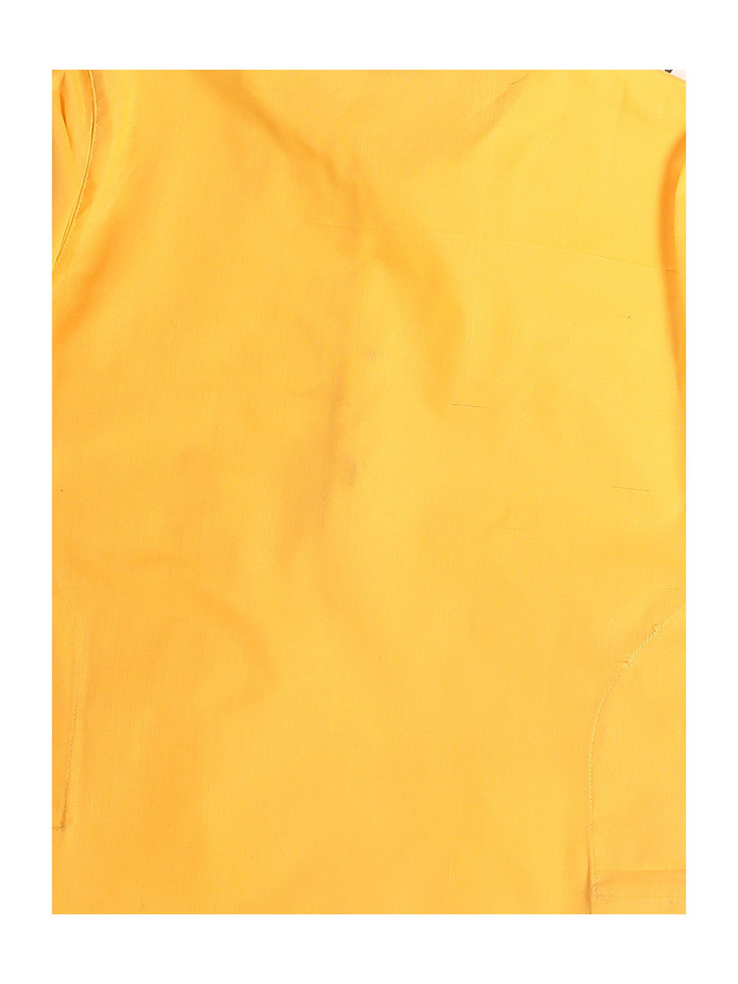 VASTRAMAY SISHU Yellow & White Cotton Straight Fit Kurta Set