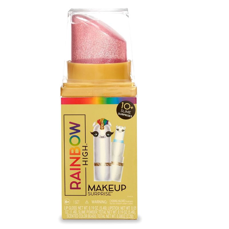 Rainbow High Makeup Surprise Lipstick with 10 Slime Surprises