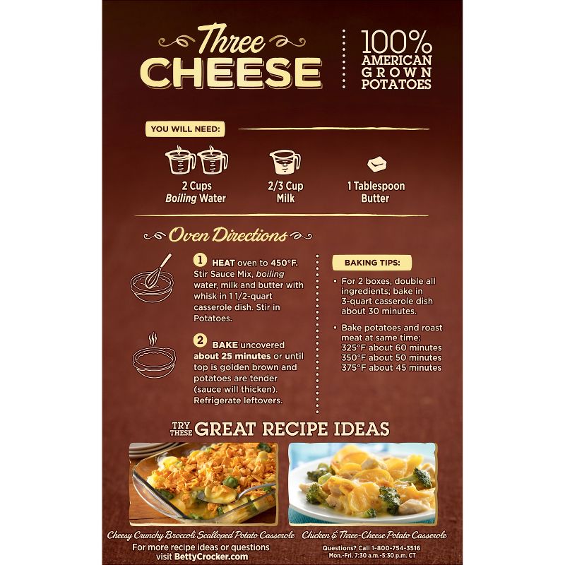 Betty Crocker Three Cheese Potatoes 5.5oz