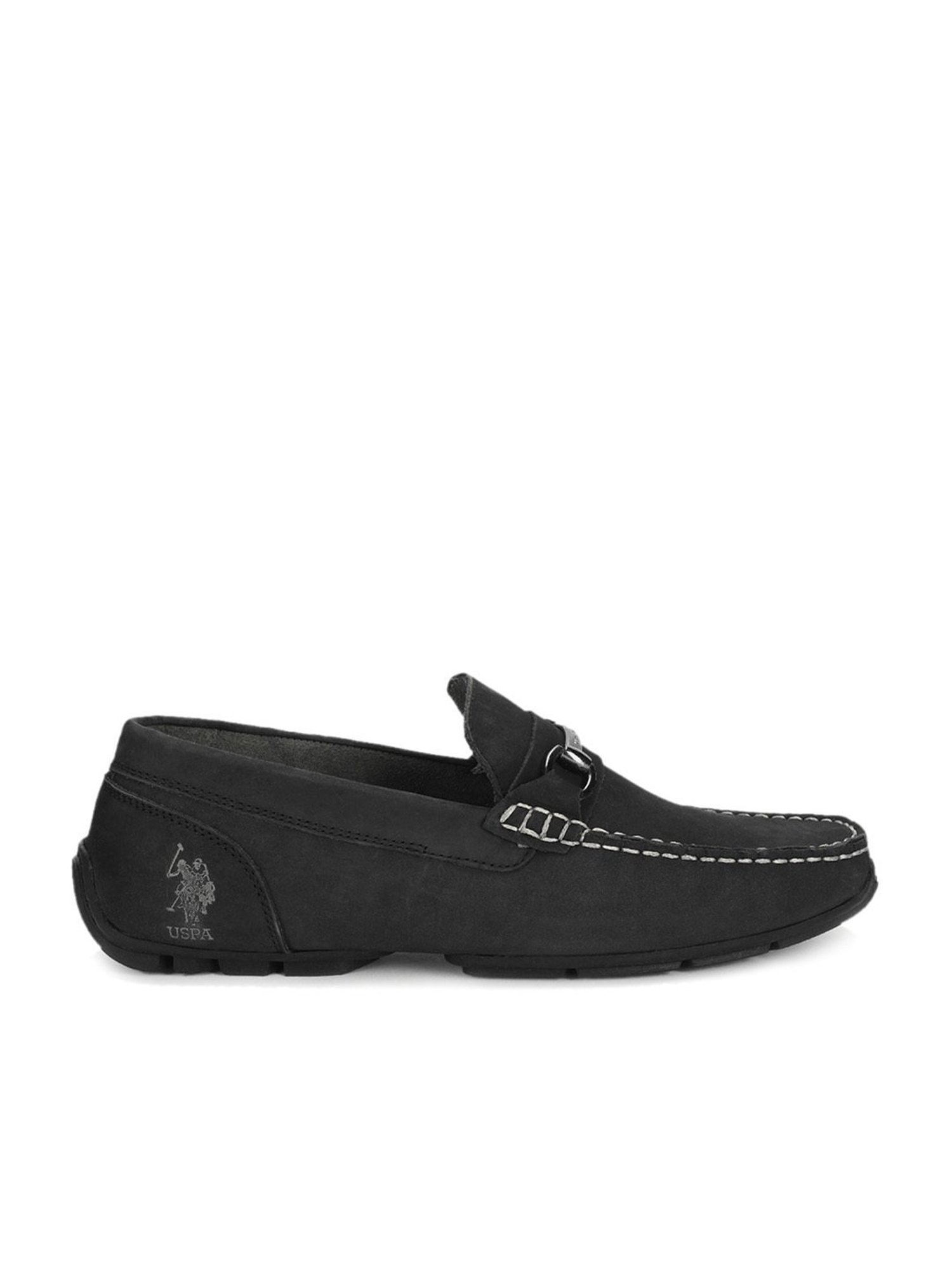 U.S. Polo Assn. Men's HEBBAR 3.0 Black Casual Loafers