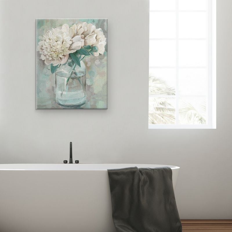 22"x28" Farmhouse Peonies I By Studio Arts Art On Canvas - Fine Art Canvas