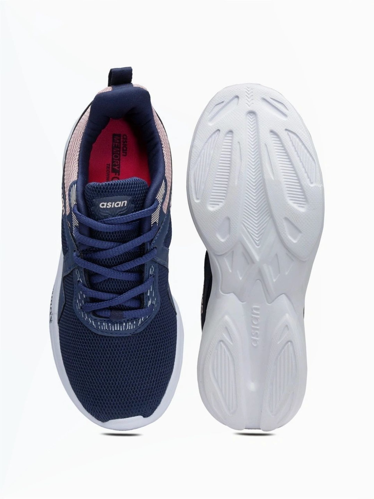 Asian Women's Navy Running Shoes