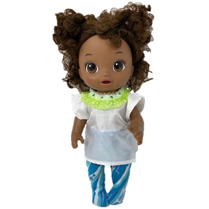 Doll Clothes Superstore Lace, Glitter and Flowers For Baby Dolls