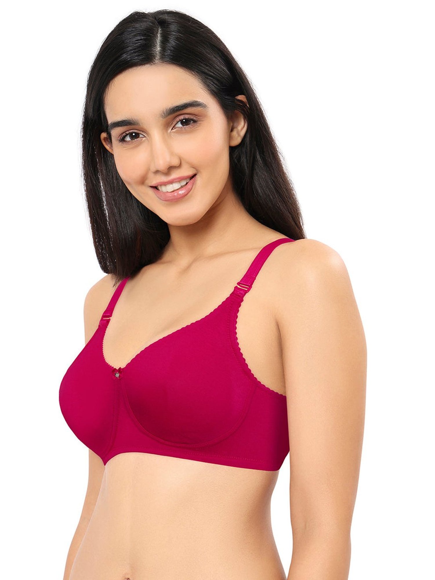 Amante Pink Cotton Full Coverage Bra