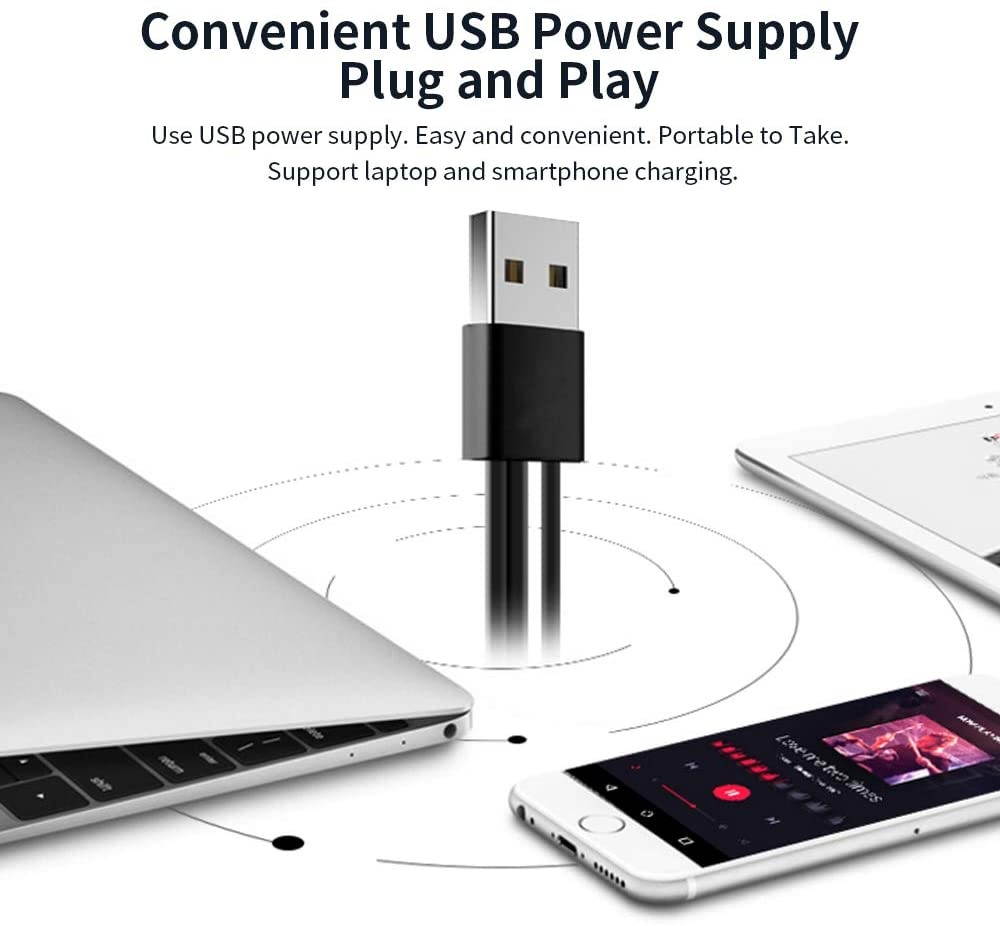 Docooler Computer Music Speaker Desktop Speaker Mini Music Speaker with 3.5mm Jack for Laptop/MP3/Smartphones