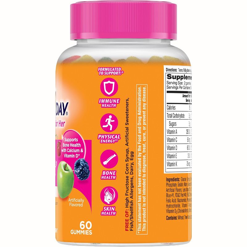 One A Day Teen Multivitamin Gummies for Her - 60ct