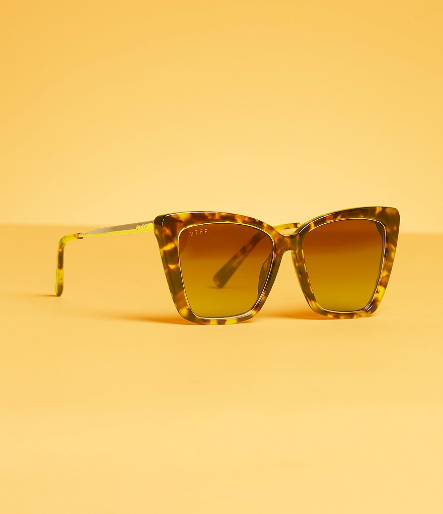 DIFF Eyewear Becky IV Polarized Cat Eye Sunglasses