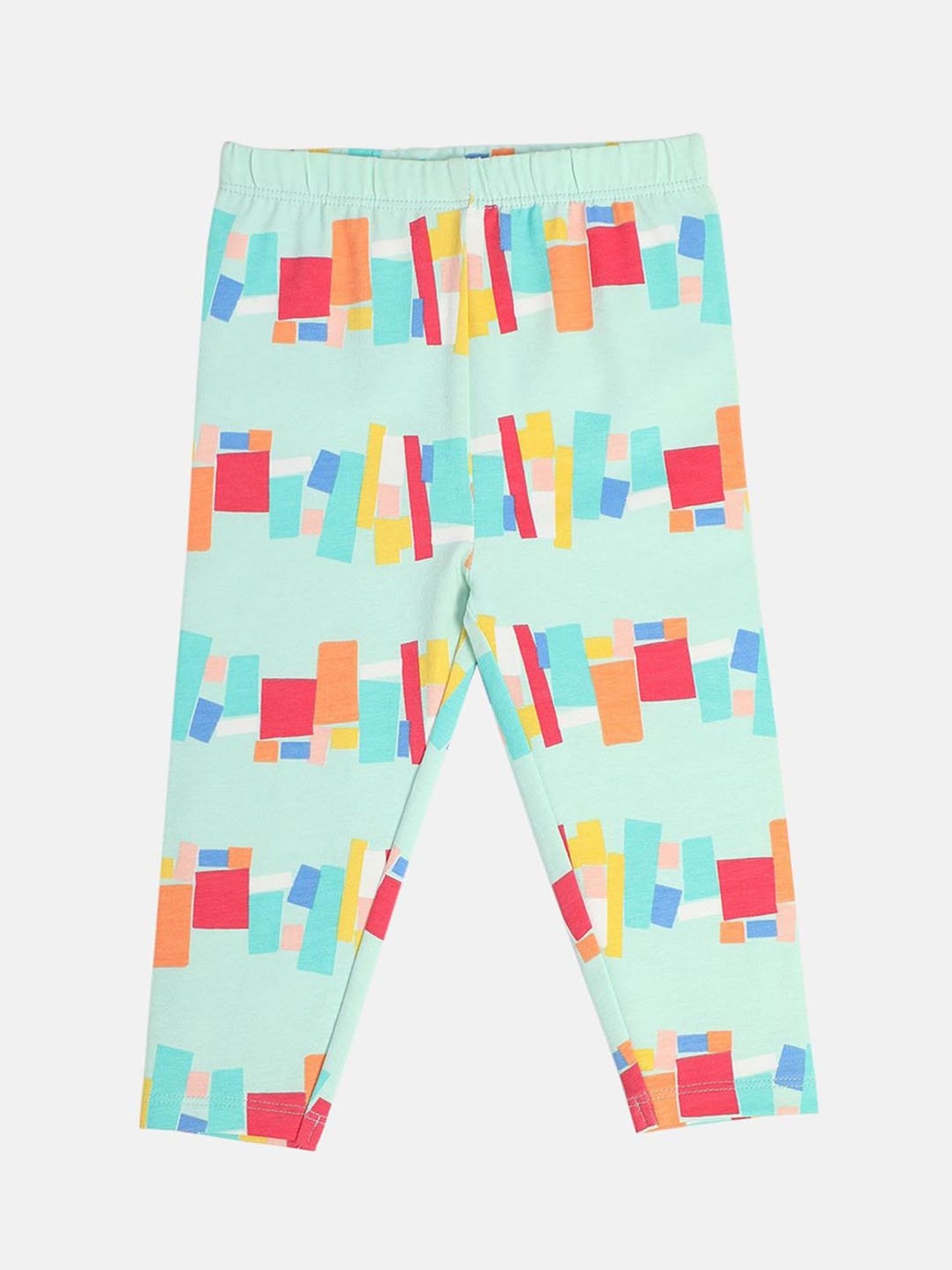 MINIKLUB Girls Multicolor Cotton Printed Full Sleeves Legging