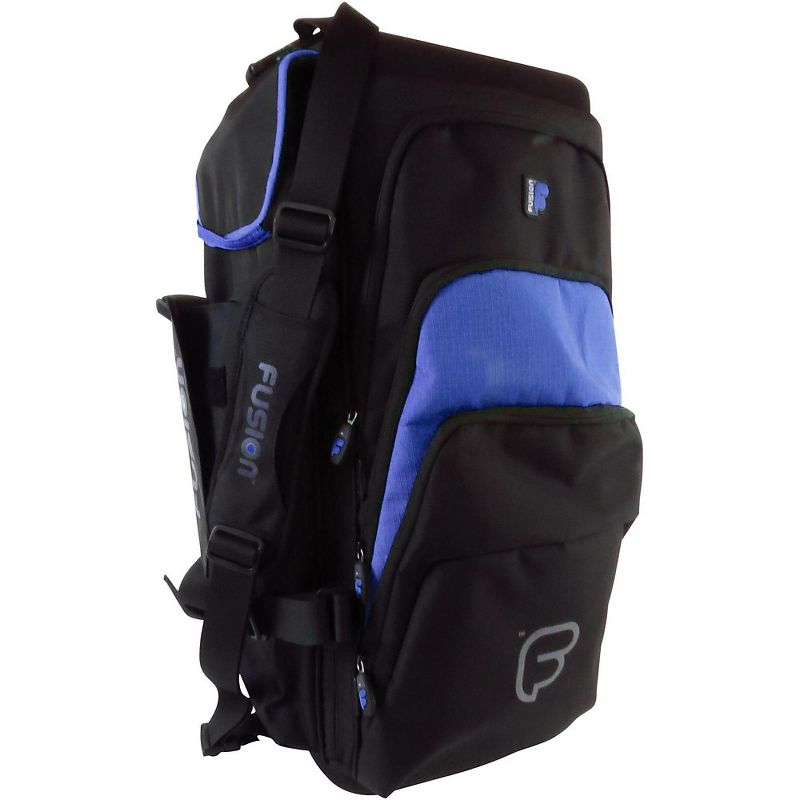 Fusion Premium Triple Trumpet Bag Black and Blue