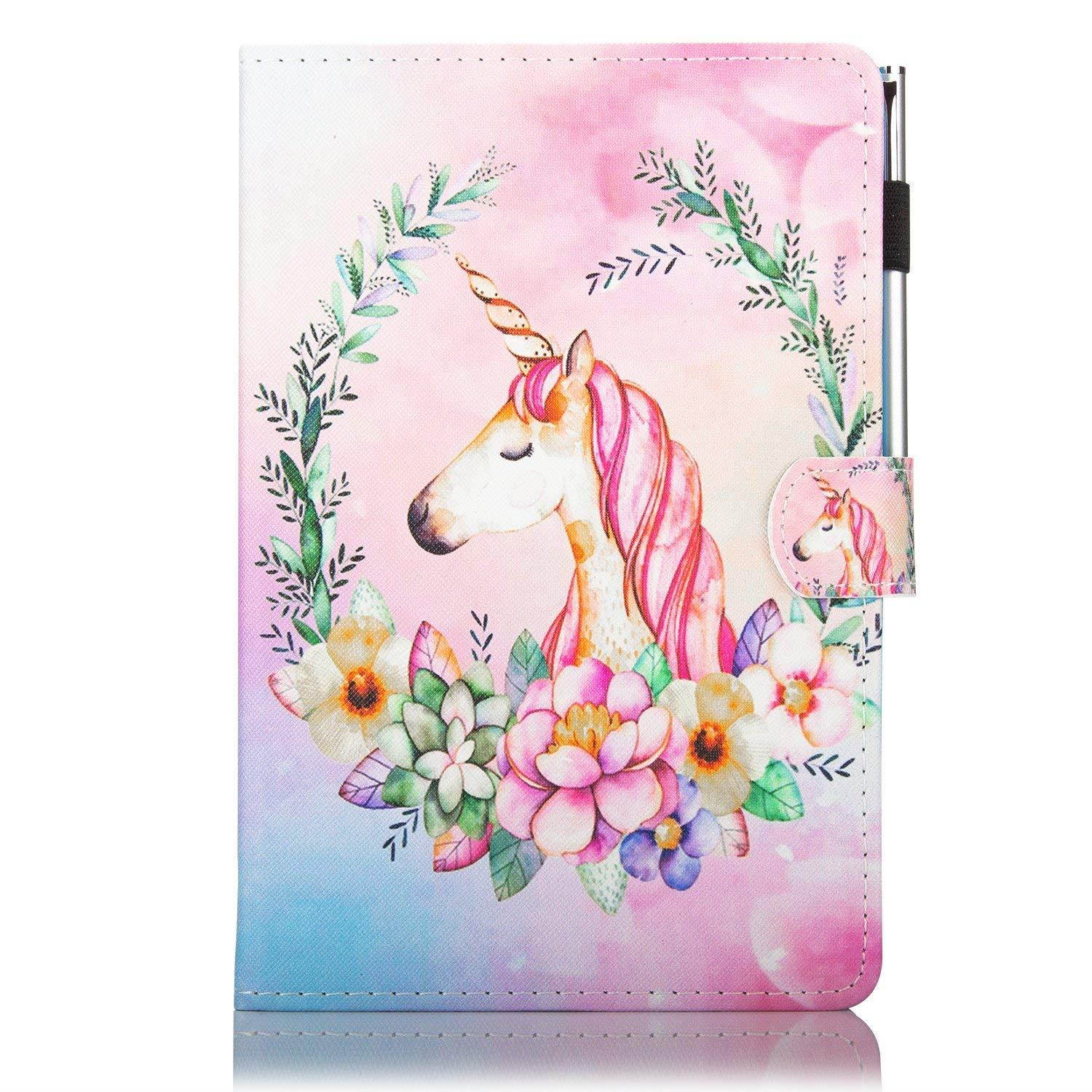 New iPad 9.7 Inch 2017 2018 / iPad Air 2 / iPad Air Case - Monstek Smart Flip Leather Stand Wallet Protective Case Auto Wake/Sleep Cover for iPad 9.7 Inch 2017 2018,iPad Air 1 2,03 Flower Horse