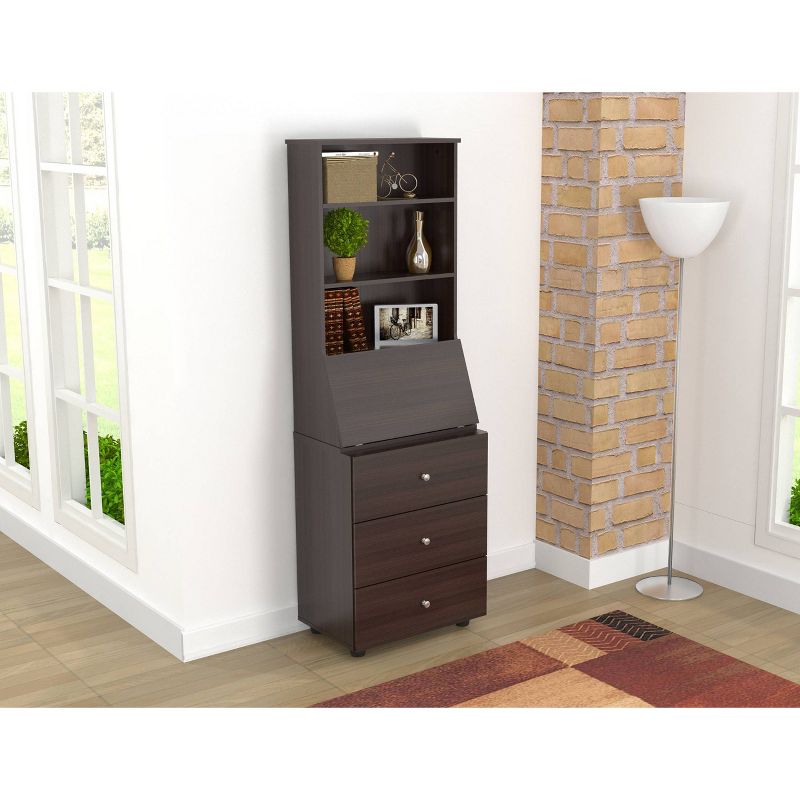 Computer/Credenza Work Center Espresso - Inval