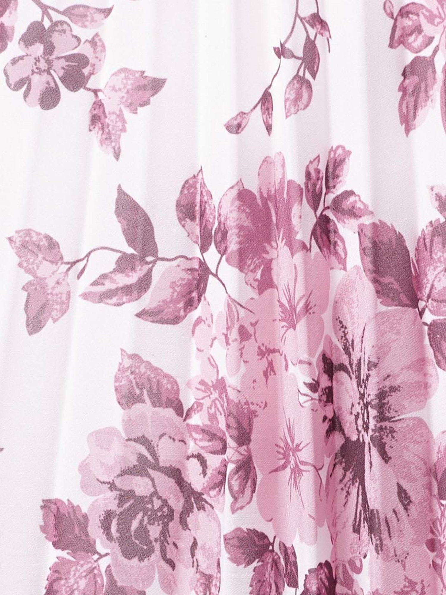 Honey by Pantaloons Off-White & Purple Floral Print A-Line Skirt