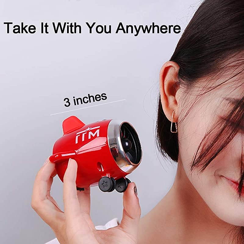 TWS Airplane Wireless Bluetooth V5.0 Speakers, Retro Speakers, Dual Audio Interconnection,Hands-free Calls,5 Hours Playtime,Micro SD Support for Kitchen Bedrooms Desk Shelf Party Outdoor (Green)