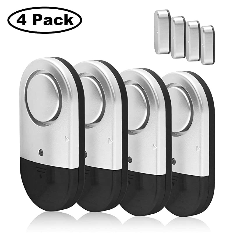 Door Window Alarm,  120DB Door Alarms for Kids Safety, Slim Pool Window Alarms for Home