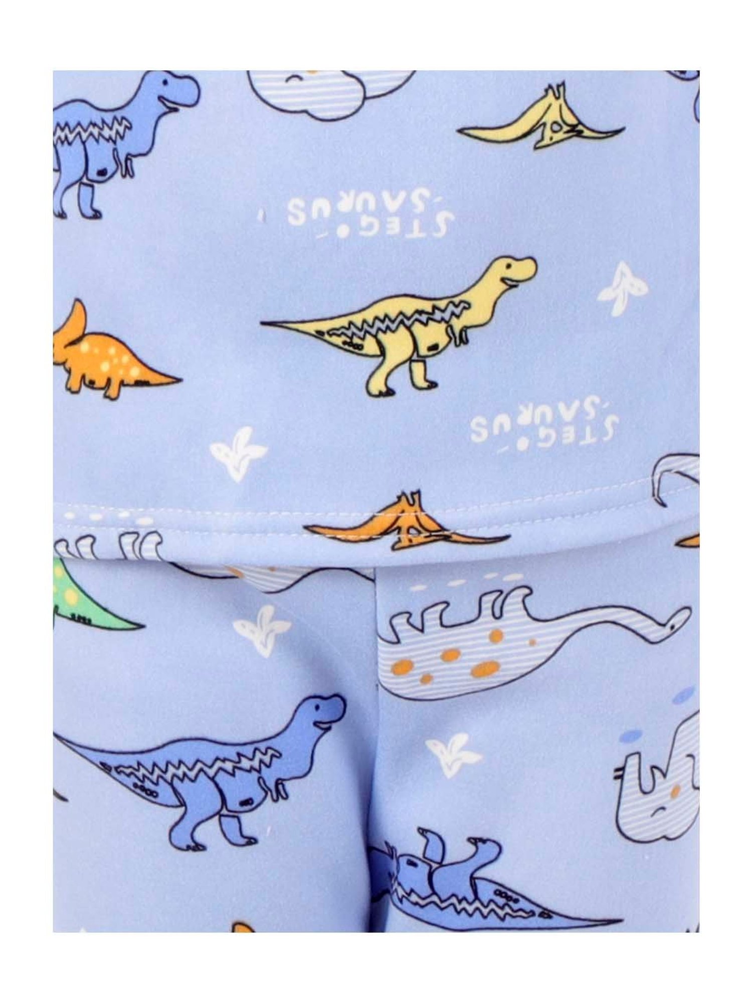 Ahhaaaa Kids Blue Printed Sweatshirt with Joggers