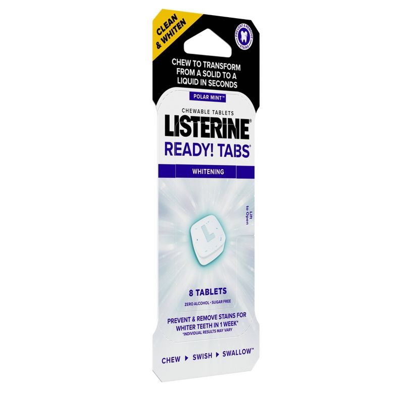 Listerine Ready! Whitening Tablets - 8ct