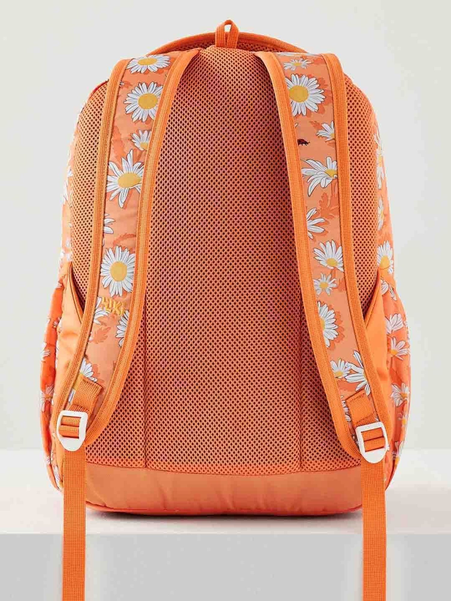Wiki Back to School 3 Orange Polyester Printed Backpack - 31 Ltrs