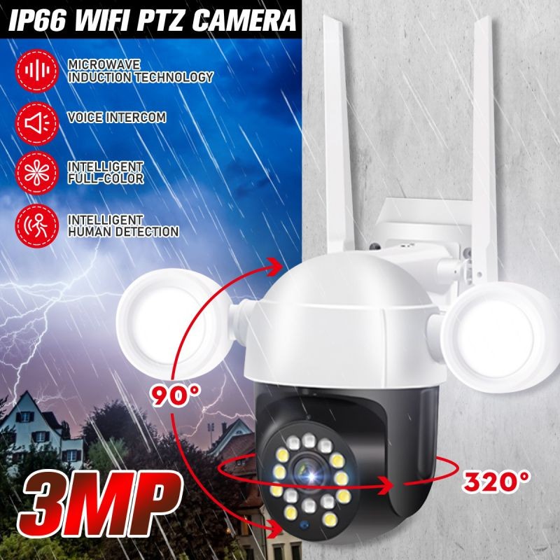 1080P HD Smart WiFi IP Camera Wireless Night Vision Two Way Voice Call Smart Camera Security Camera-EU Plug