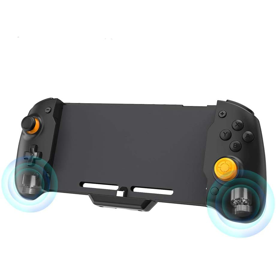 ROME CARE Wireless Controller for Nintendo Switch, Ergonomic Controller for Nintendo Switch with Gravity Induction of Six-Axis Gyroscope, Double Motor Vibration and Screen Capture Button/Black