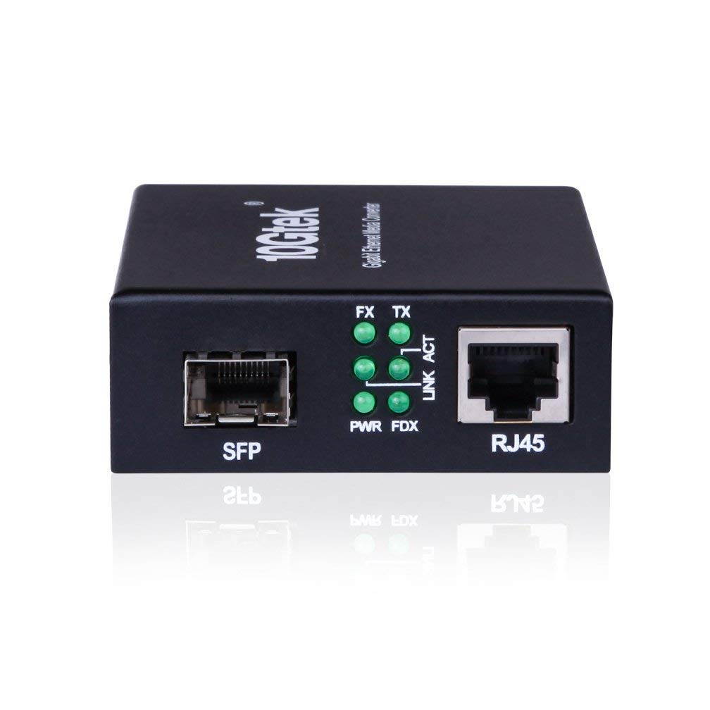 Gigabit Ethernet Media Converter, 1x 10/100/1000Base-T RJ45 to 1000Mbps SFP Slot