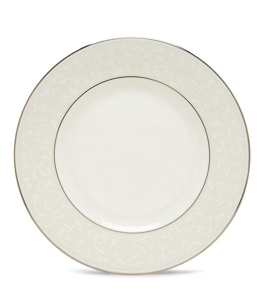 Lenox Opal Innocence Carved Vine Porcelain Saucer