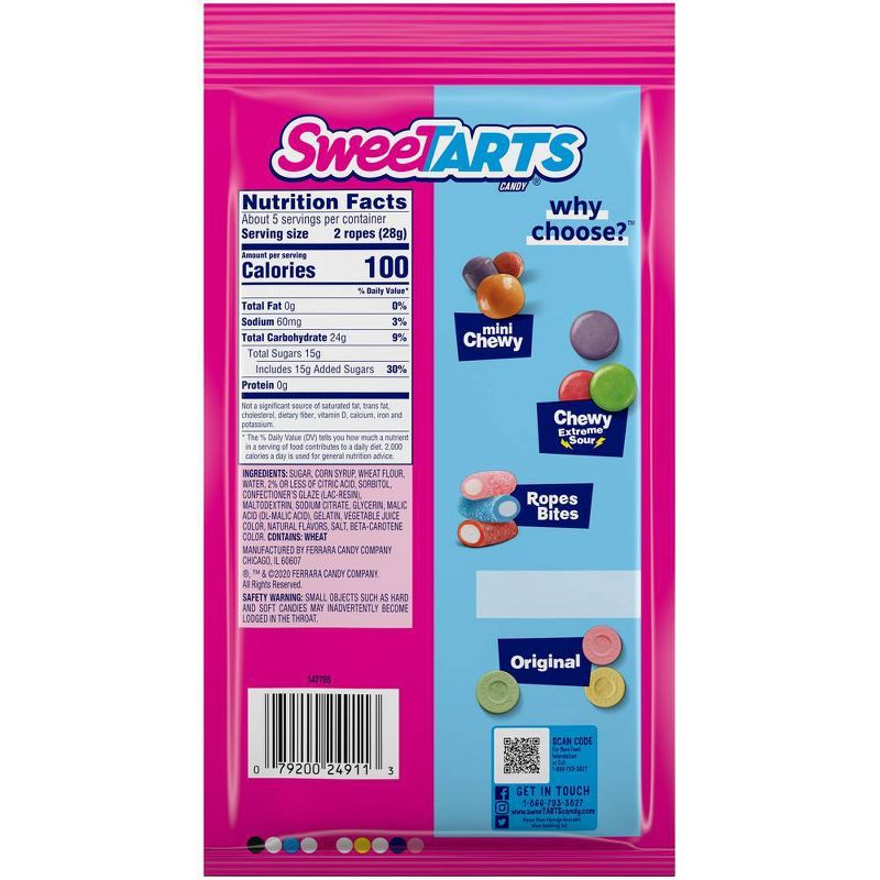 SweeTarts Ropes Cherry Punch Peg - 5oz