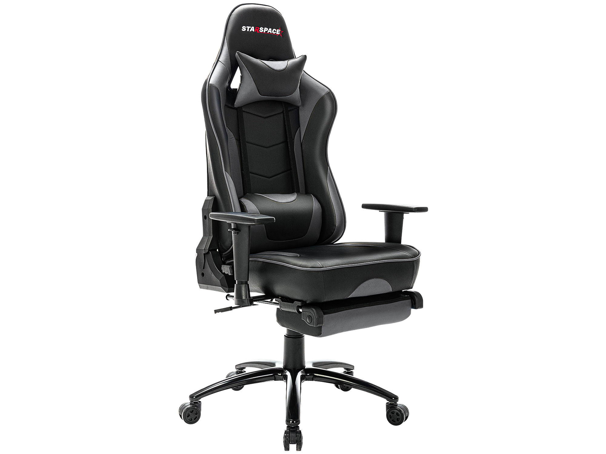 STARSPACE Adjustable Lumbar Support Footrest Gaming Chair with Racing Ergonomic Desk Chair