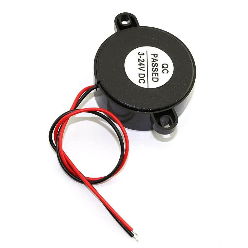 5Pack DC 324V 85 dB Active Piezo Buzzer Piezoelectric Sound Beeper Intermittent Sound Car Accessries Black