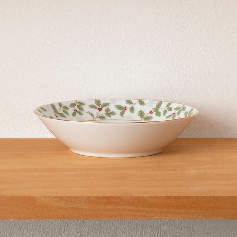 Noritake Holly and Berry Gold Soup Bowl