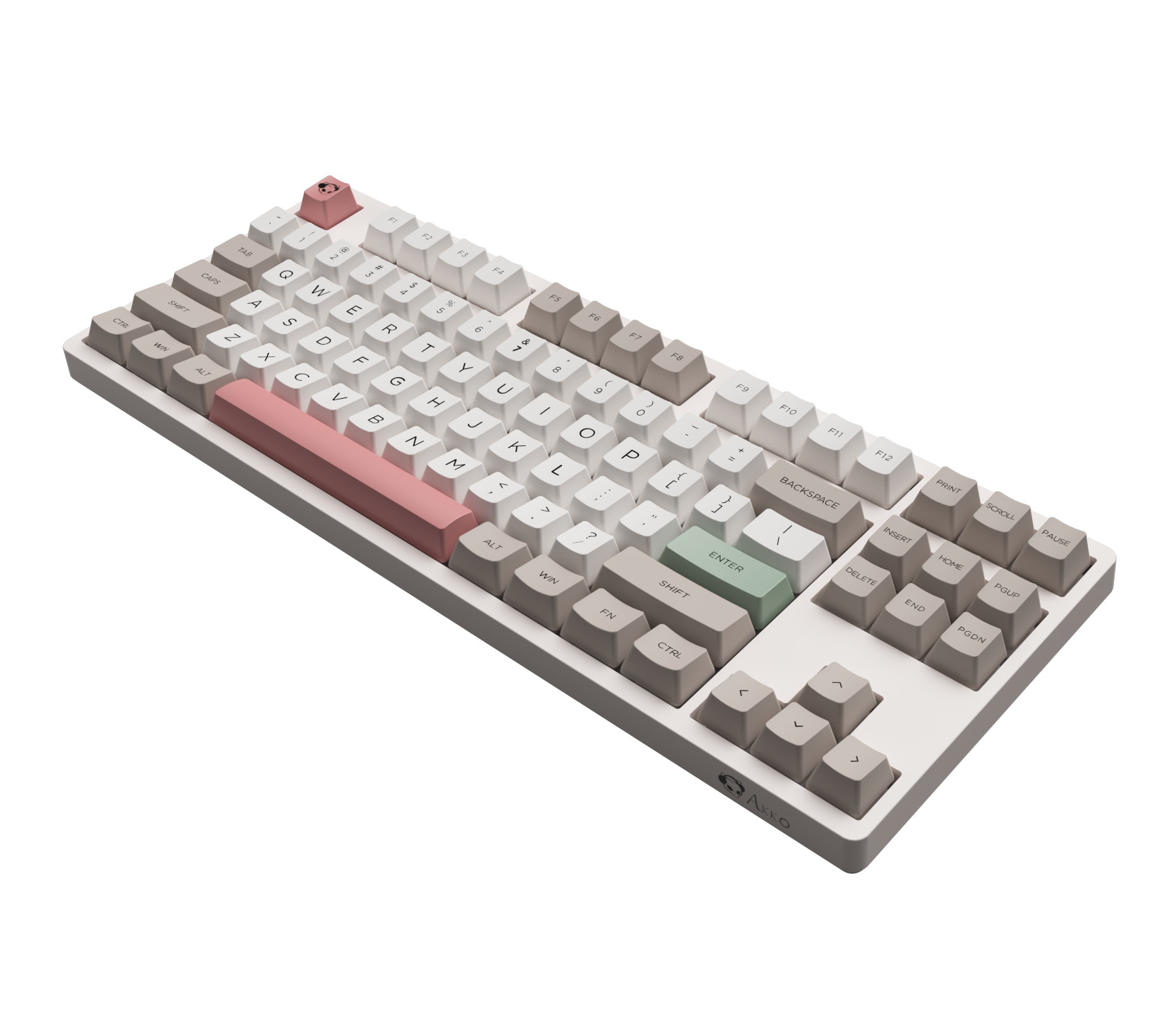 Akko 3108V2 Sailor Moon Gaming Mechanical Keyboard Pink Switch Double Shot Dye Sub PBT Keycaps NKRO Detachable USB Type-C Pink Cat Paw