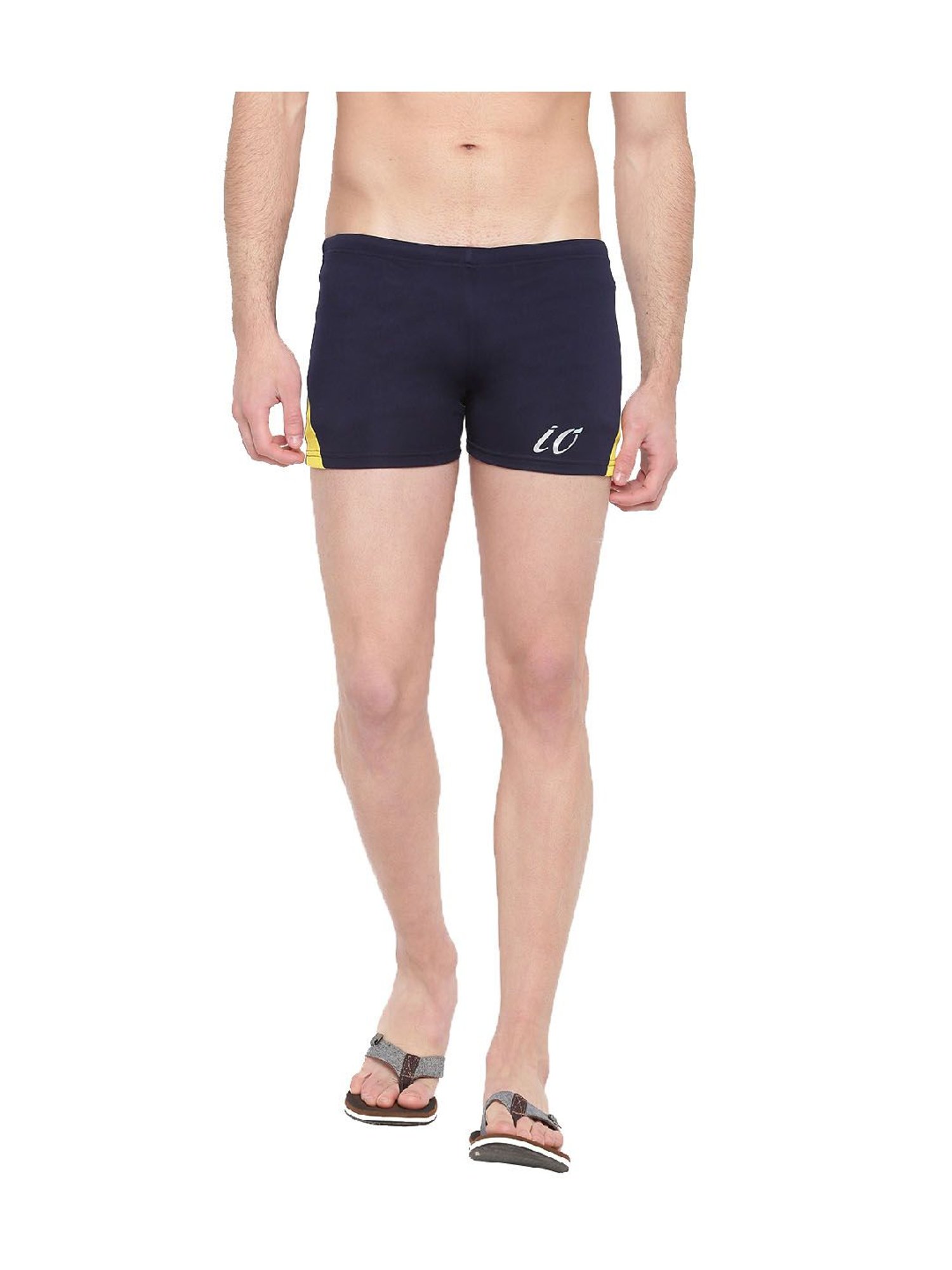 IO Navy Skinny Fit Swim Shorts