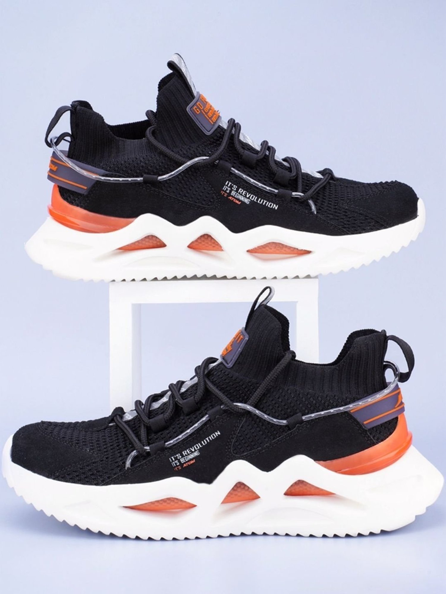 Atom Men's Black Running Shoes