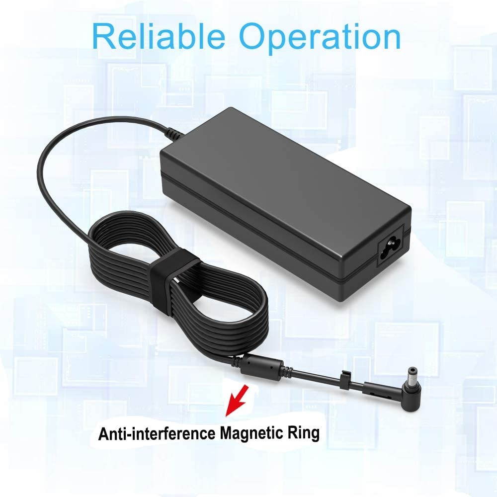 120W AC Charger Fit for Asus VivoBook Pro N550 N550J N550JX N550JV N550JA N550JK N552V N552VX N552VW N550LF N550L ZenBook UX510UW UX510UX UX510U Gaming Laptop Power Supply Adapter Cord