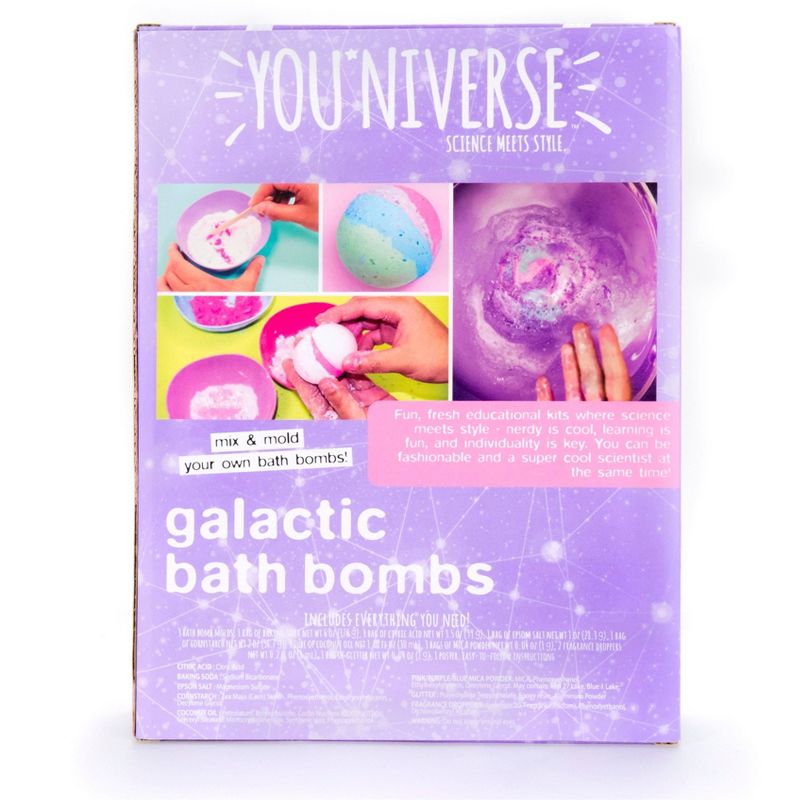 YOUniverse 17pc Galactic Bath Bomb Craft Activity Kit