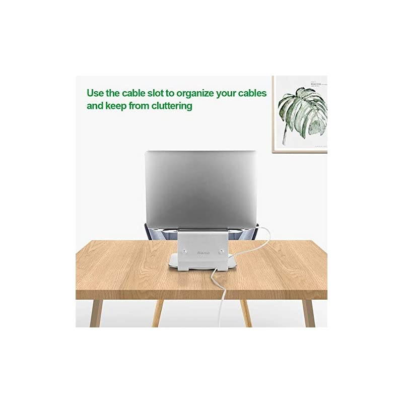 Adjustable Laptop Stand,Aluminum Laptop Stand for Desk,Super Stable Laptop Riser Compatible with MacBook, Air, Pro All Laptops