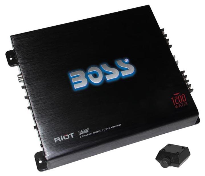 New Boss R6002 Riot 2Ch Car Audio Amplifier Amp 1200W 2 Channel W/ Remote