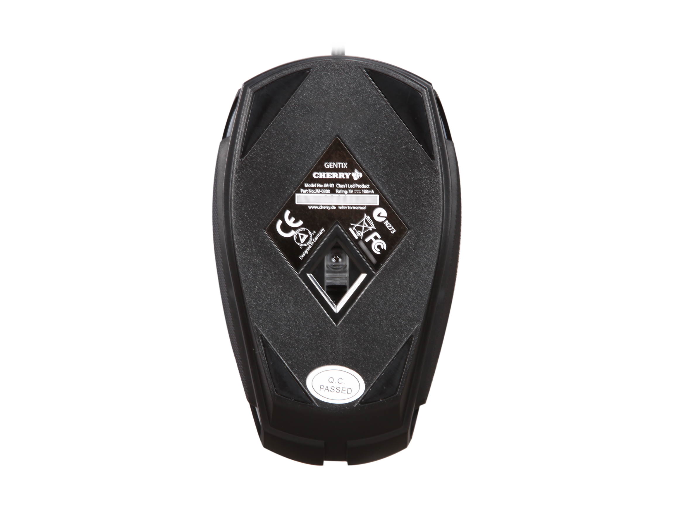 Cherry GENTIX JM-0300 Black Wired Optical Illuminated Mouse