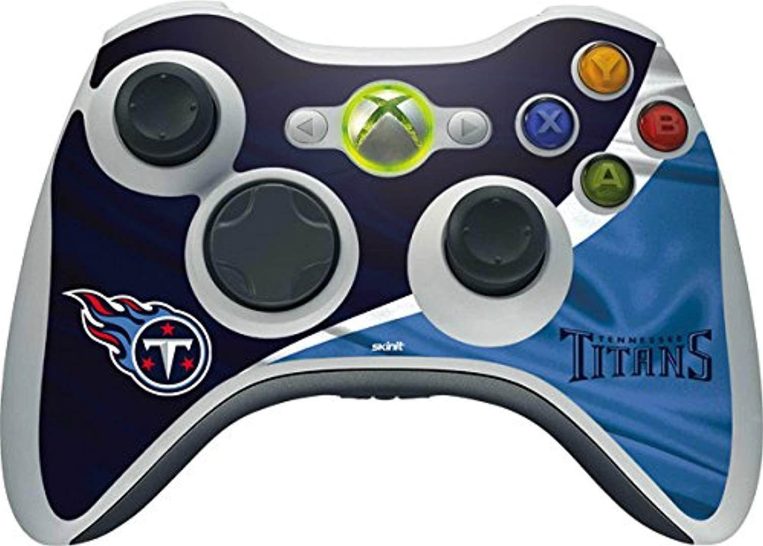 skinit decal gaming skin for xbox 360 wireless controller - officially licensed nfl tennessee titans design