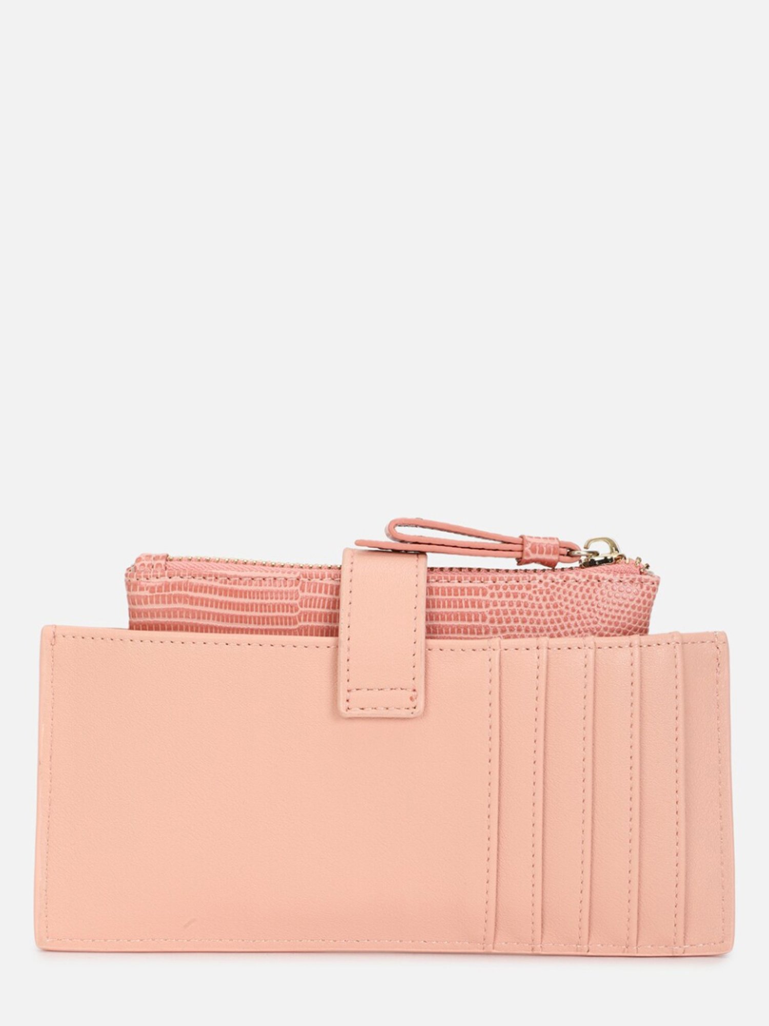 Van Heusen Pink PU Textured Wallet