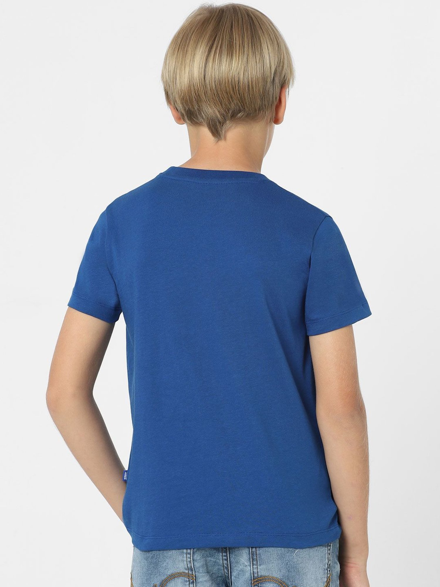Jack & Jones Junior Boys Royal Blue Embellished T-Shirt