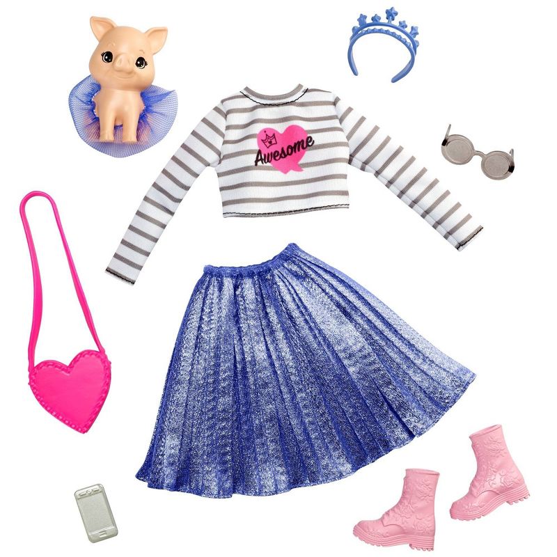 Barbie Princess Adventure Doll Clothes Fashion Pack with Pet Pig