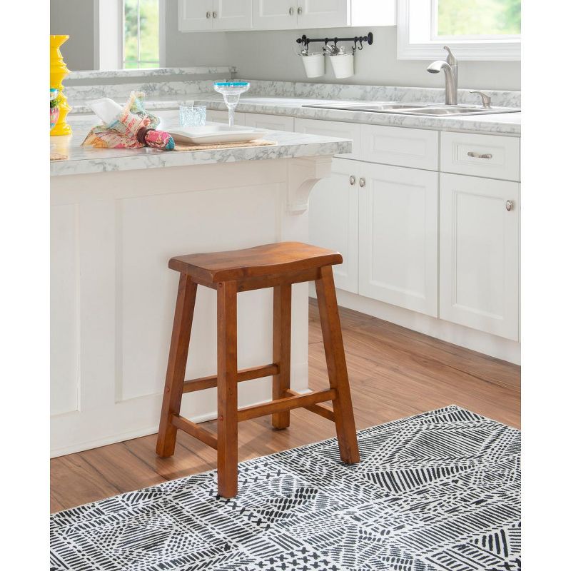 Powell Furniture Honey Brown Counter Stool