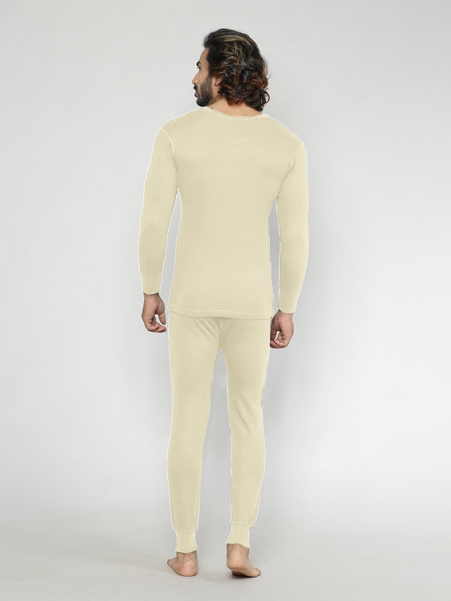 LUX Inferno Off White Striped Thermal Set